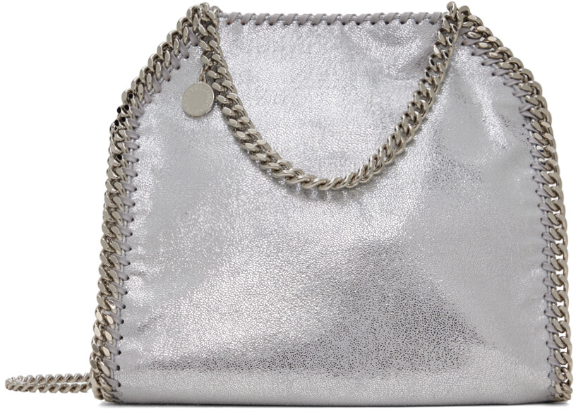 

Серебряная мини-тоут Falabella Stella Mccartney