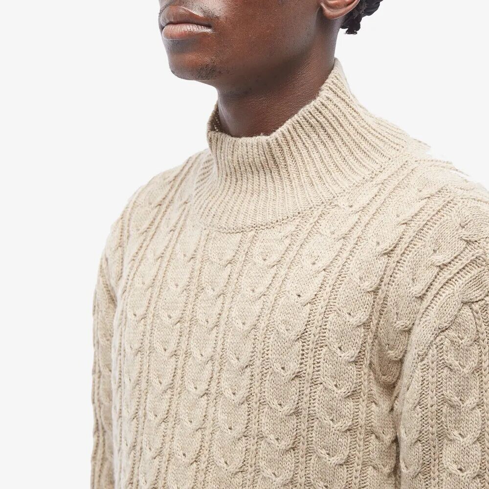 

Mm6 Maison Margiela Трикотажное изделие с круглым вырезом, бежевый