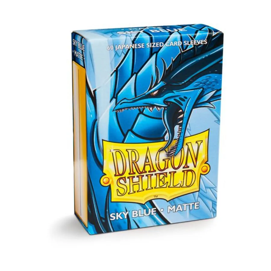 

Японские рукава — матовый небесно-голубой (60), Dragon Shield - Card Sleeves - Japanese