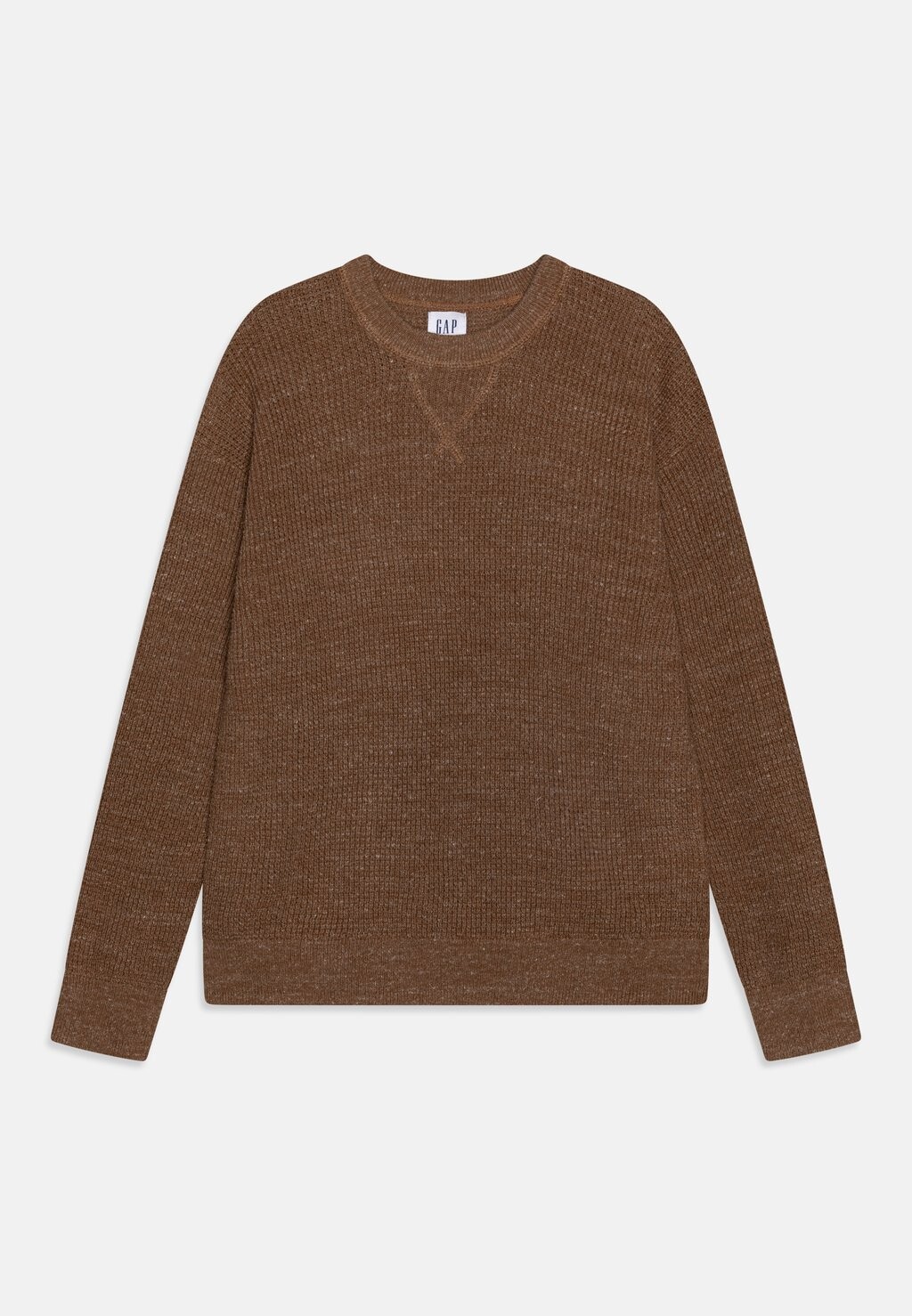 

Вязаный свитер V-WAFFLE GAP, цвет light brown