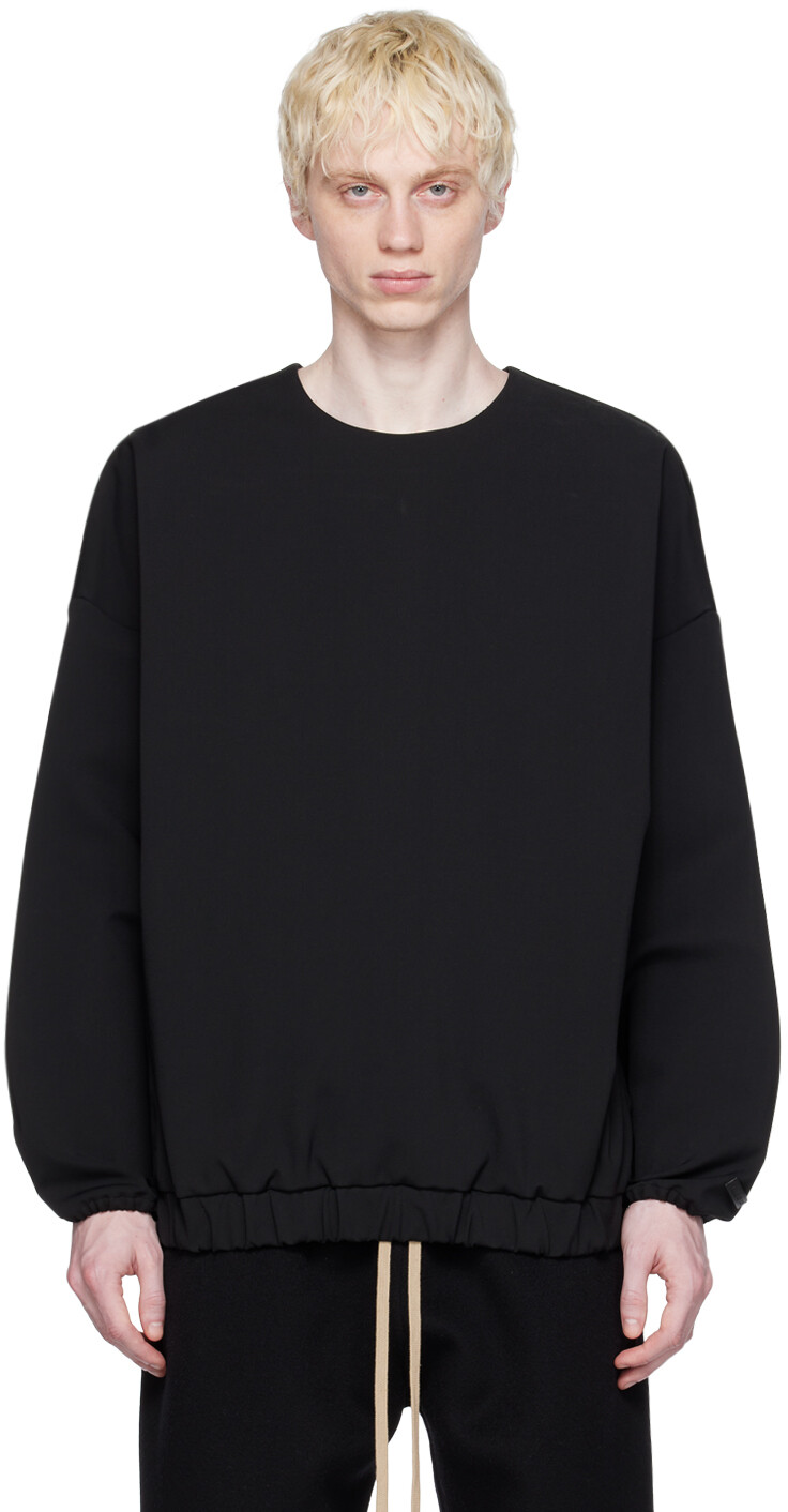 

Черный свитшот свободного кроя Fear of God