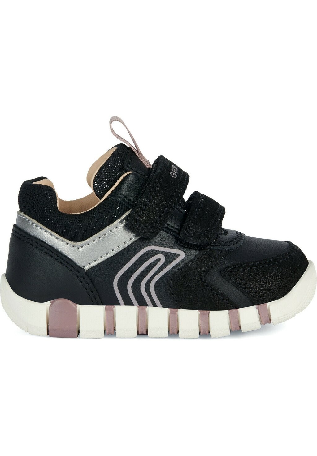 

Низкие кроссовки Iupidoo Geox, цвет black dark pink