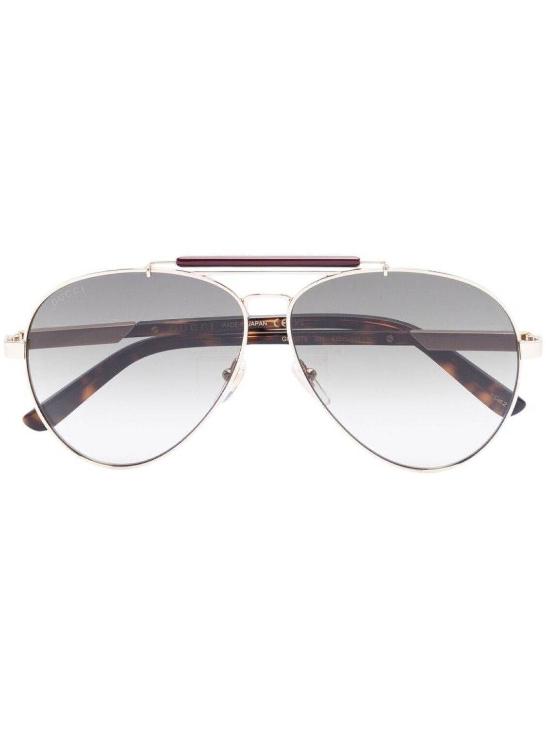 

Gucci Eyewear солнцезащитные очки-пилоты, золотистый