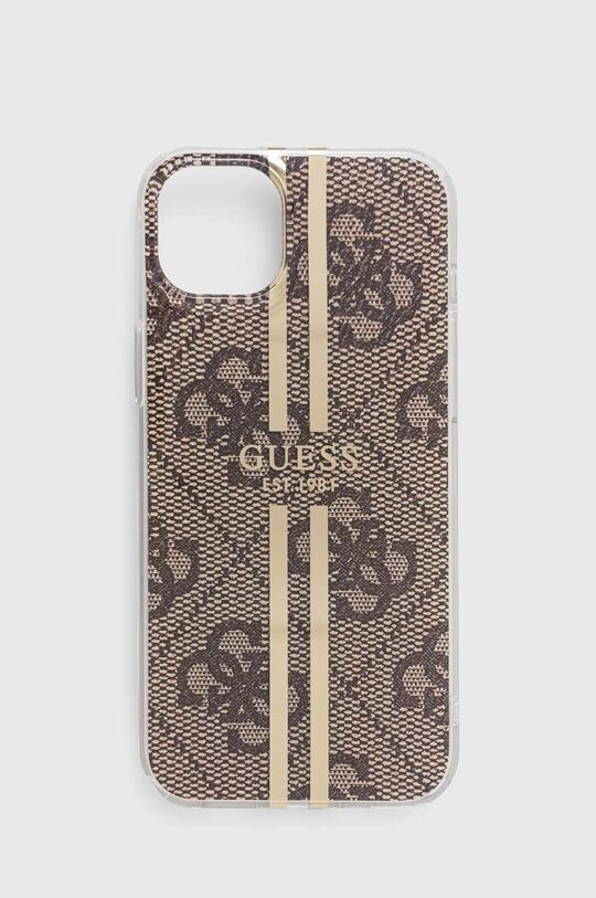 

Чехол для iPhone 15 Plus/14 Plus 6,7 дюйма Guess, коричневый