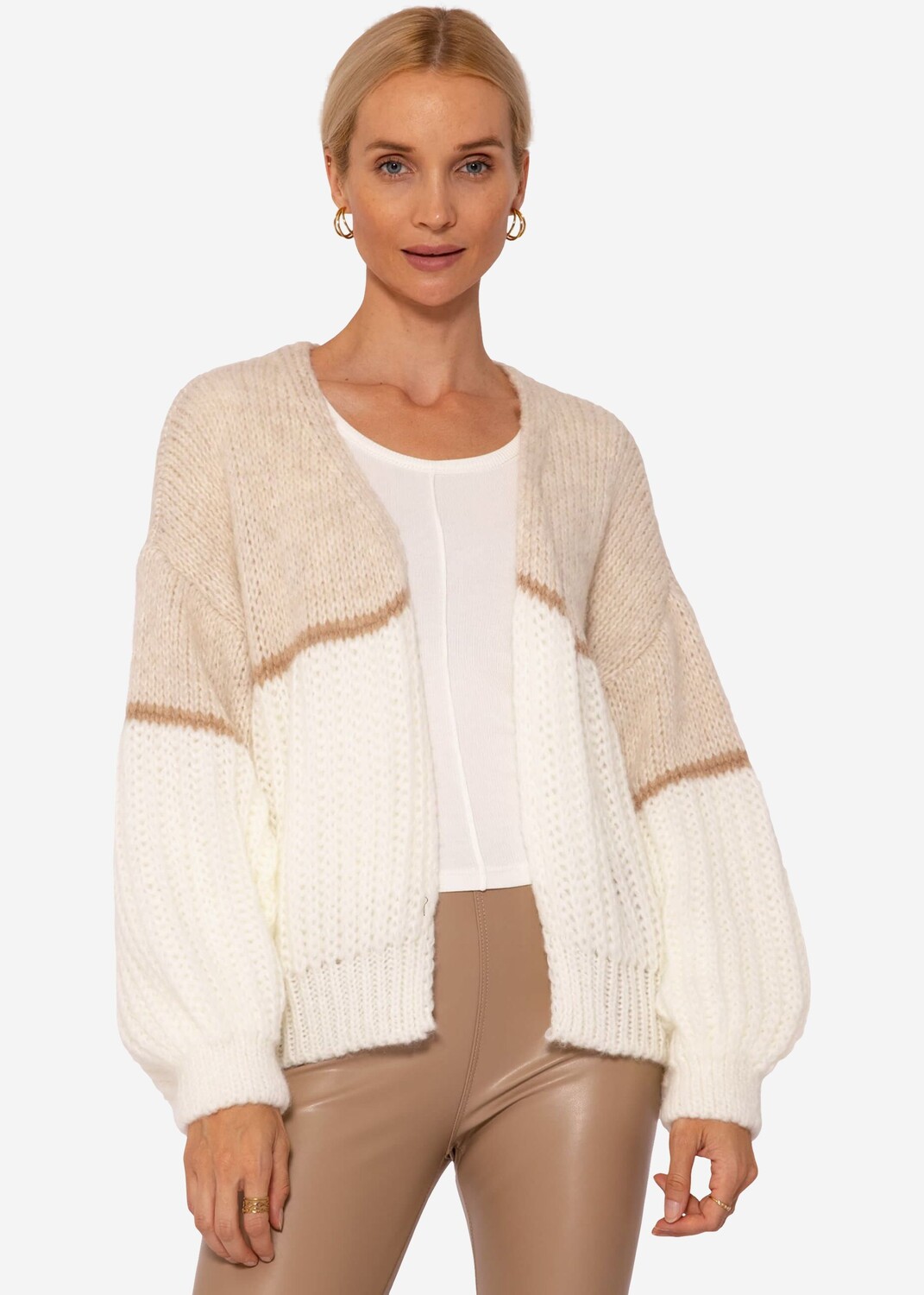 

Кардиган SASSYCLASSY Oversize Strick, бежевый