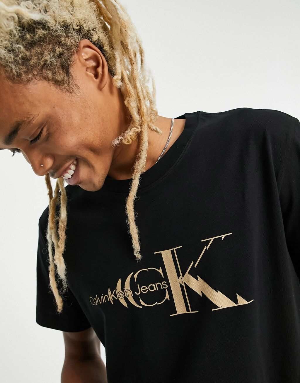 

Черная футболка с монологотипом Calvin Klein Jeans