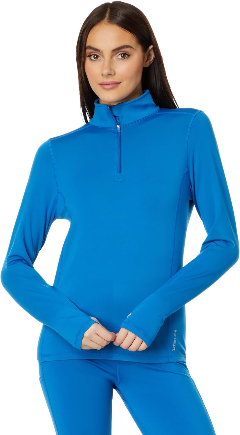

Micro-Elite Chamois Solid Zip-T Hot Chillys, цвет Thriller Blue