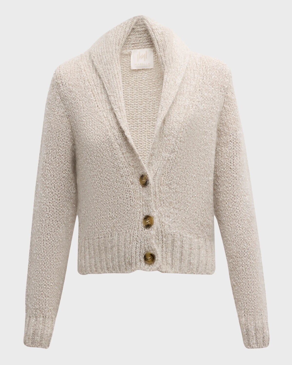 

Вязаный кардиган с шалевым воротником Dumbo Marella, цвет Wool White