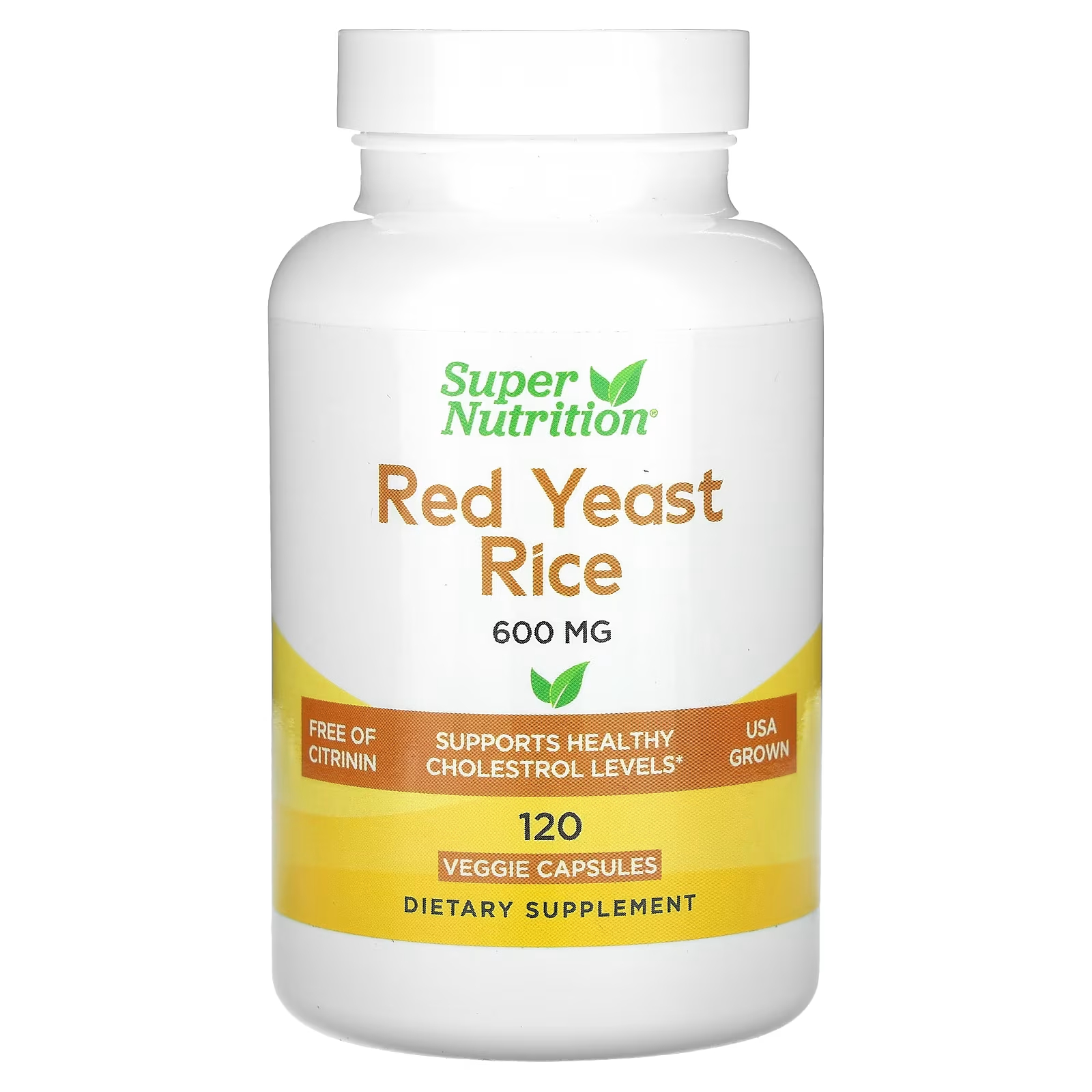 Super Nutrition Красный дрожжевой рис 600 мг 120 растительных капсул now foods красный дрожжевой рис 120 растительных капсул