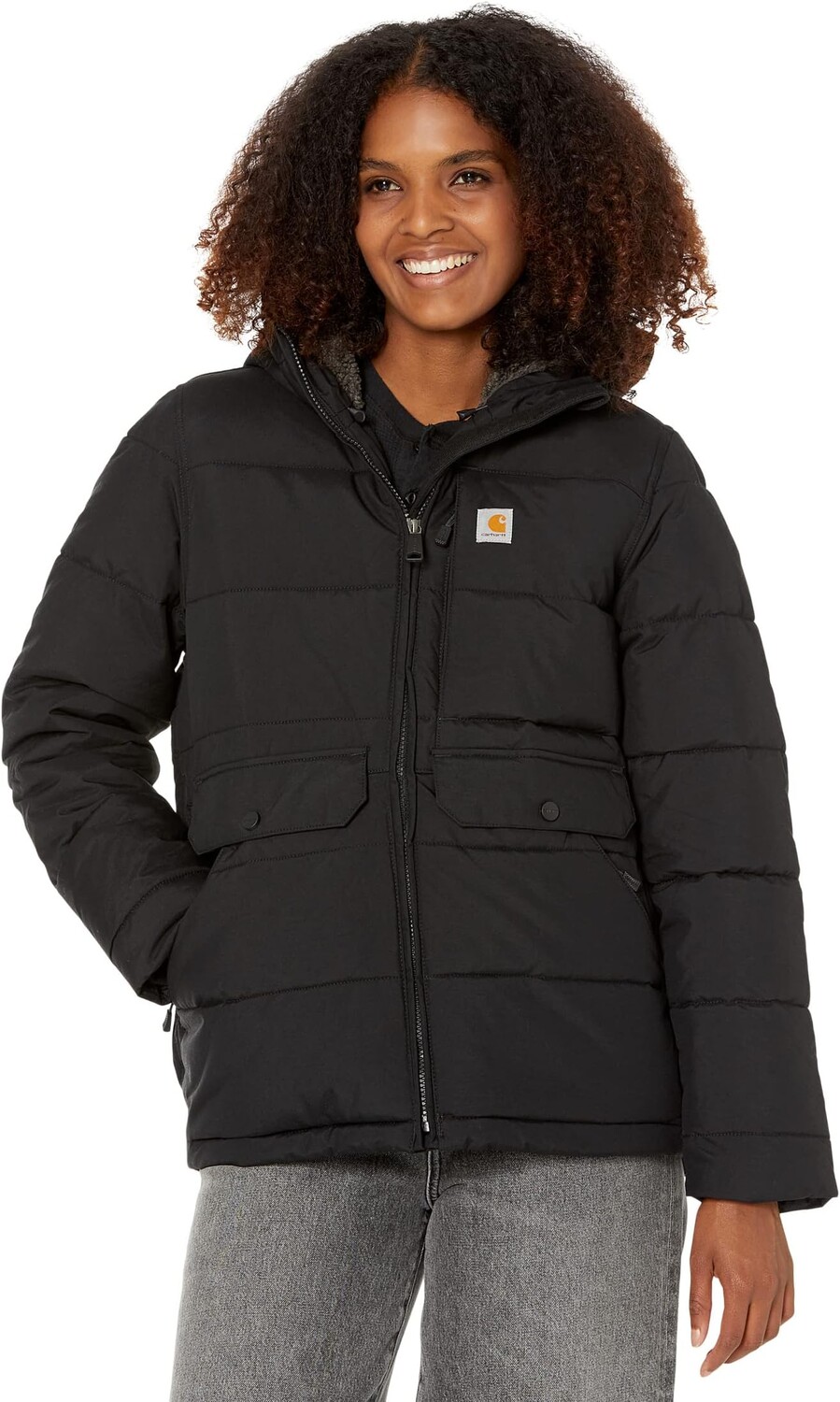 

Утепленная куртка свободного кроя Montana средней плотности Carhartt, черный