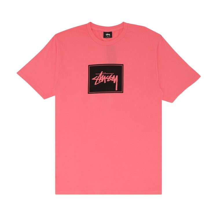 

Футболка Stussy Stock Box 'Pink', розовый