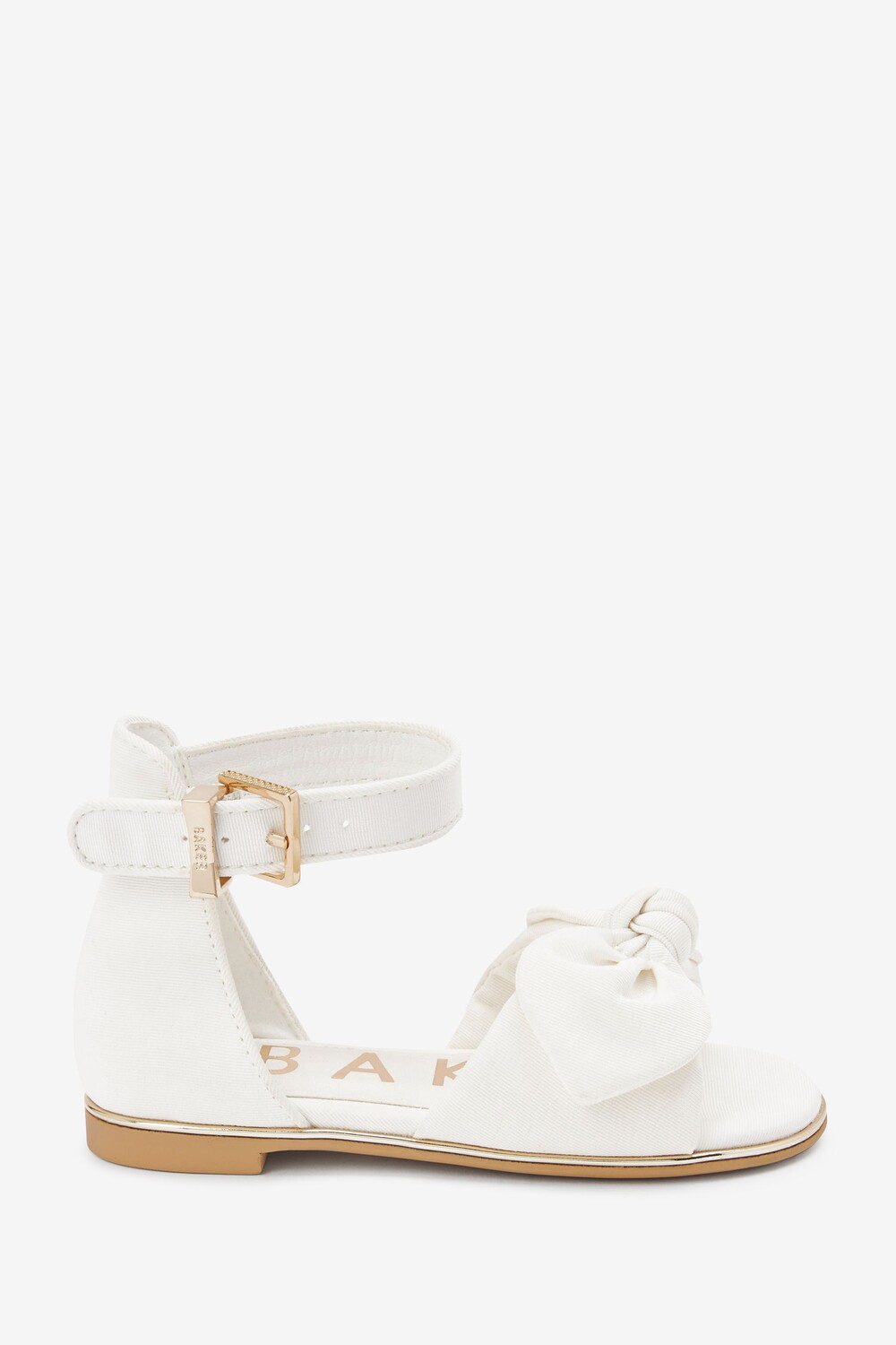 

Босоножки цвета слоновой кости с бантом Baker by Ted Baker, белый
