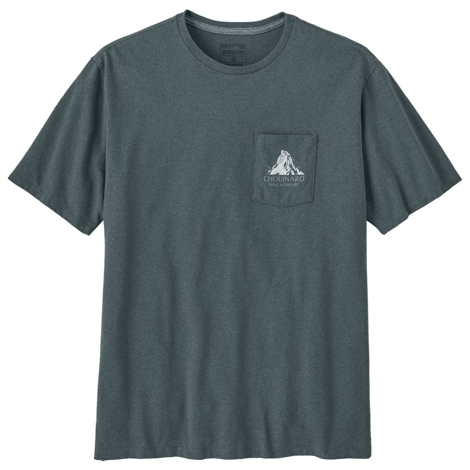 

Футболка Patagonia Chouinard Crest Pocket Responsibili Tee, цвет Nouveau Green