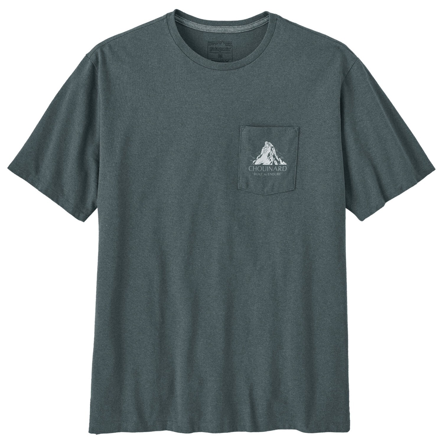 Футболка Patagonia Chouinard Crest Pocket Responsibili Tee, цвет Nouveau Green