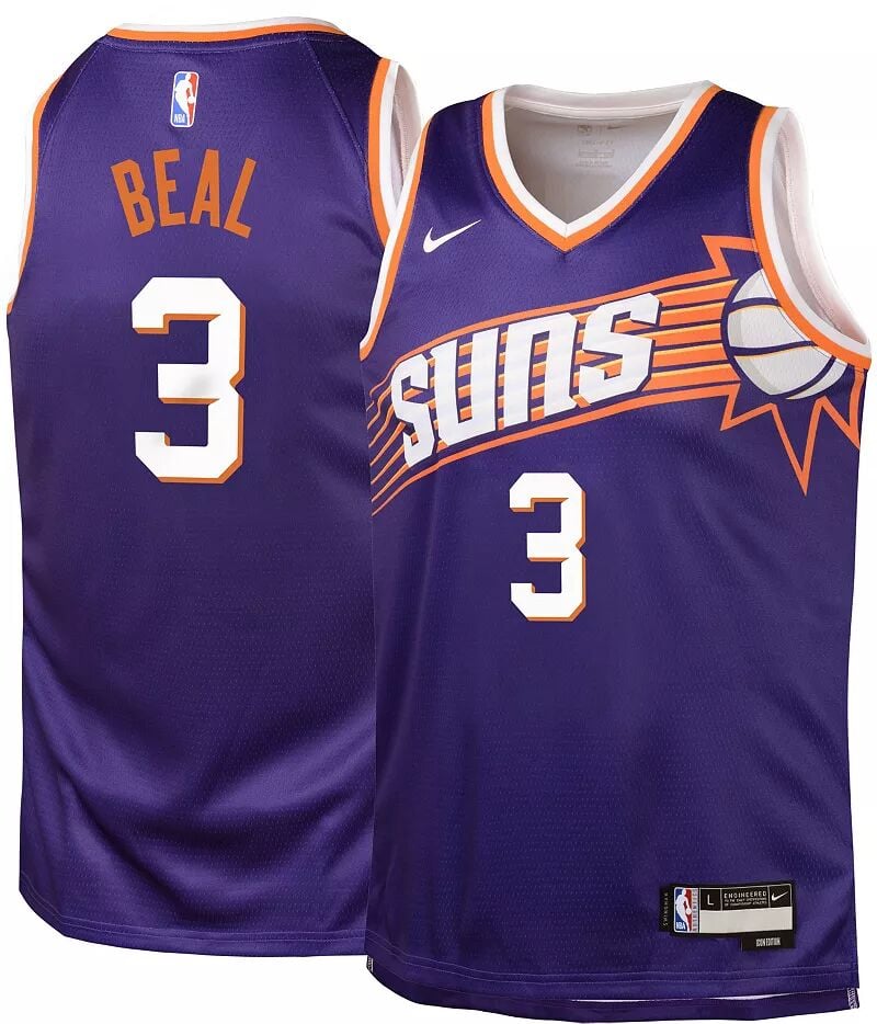 

Мужская джерси Nike Phoenix Suns Bradley Beal #3 Purple Swingman