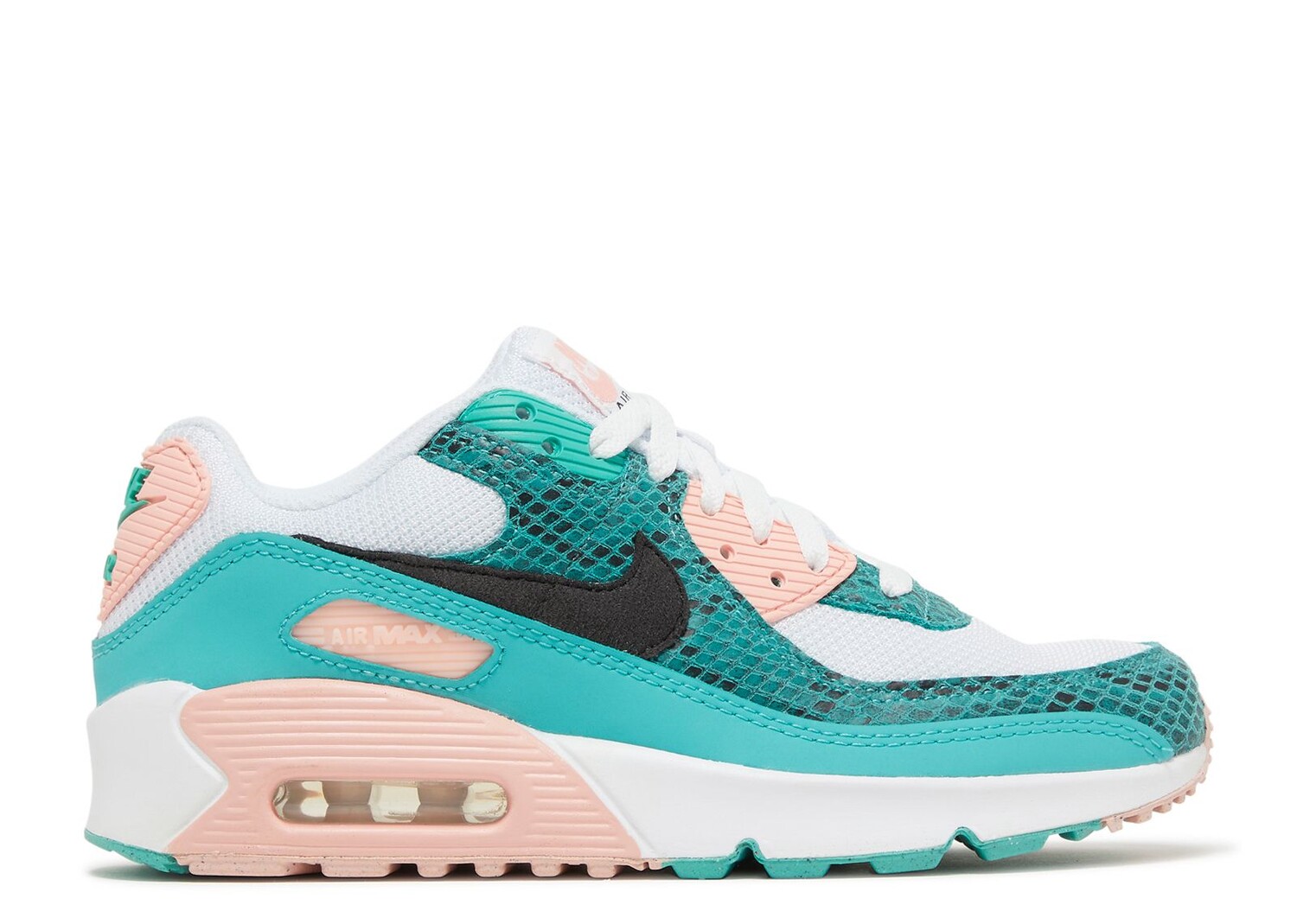 

Кроссовки Nike Air Max 90 Gs 'Washed Teal Snakeskin', зеленый