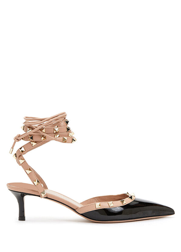 

Черные кожаные туфли на высоком каблуке rockstud Valentino Garavani
