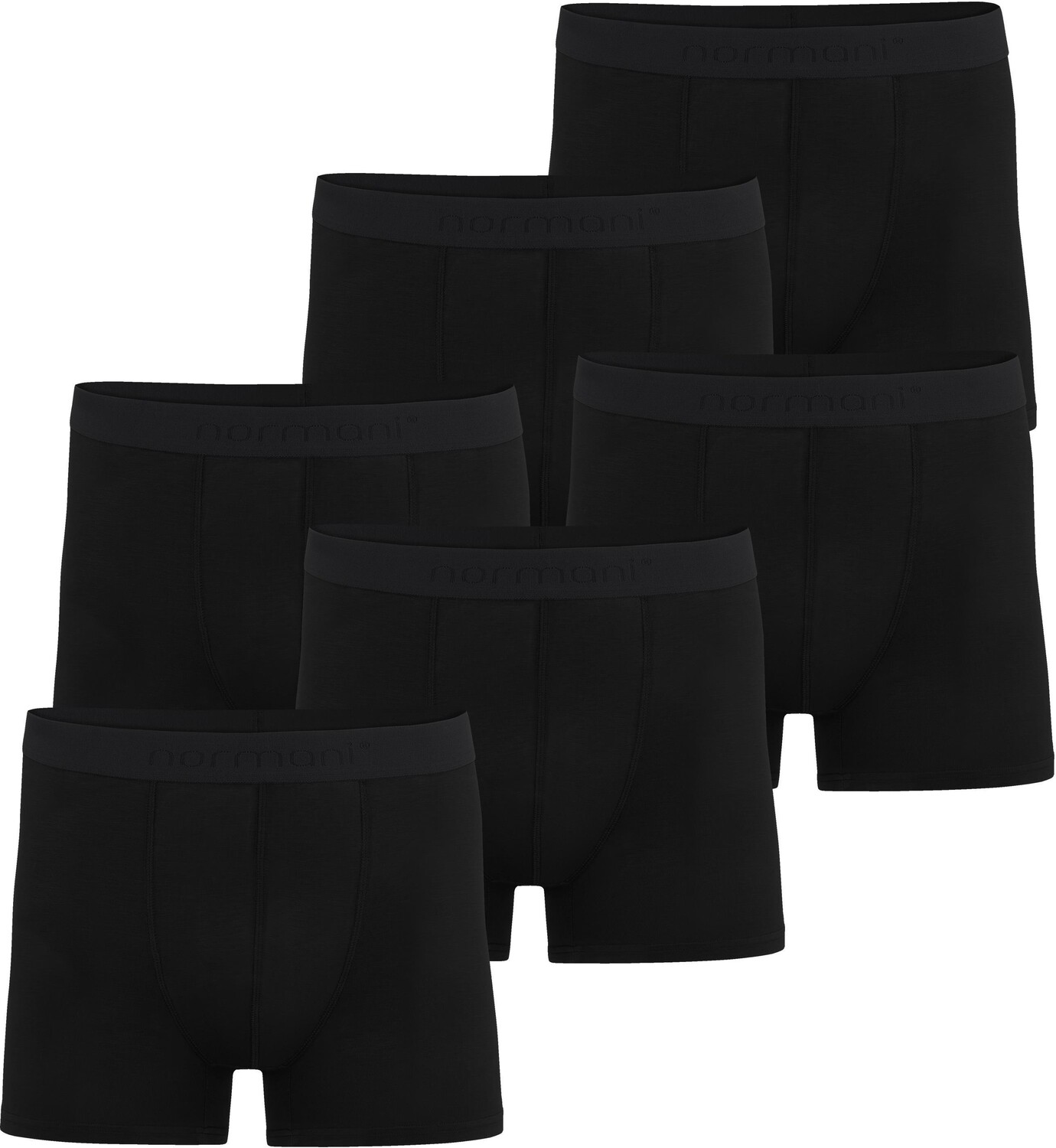 

Боксеры normani 6 Herren s aus Bambus Viskose Cubao, черный