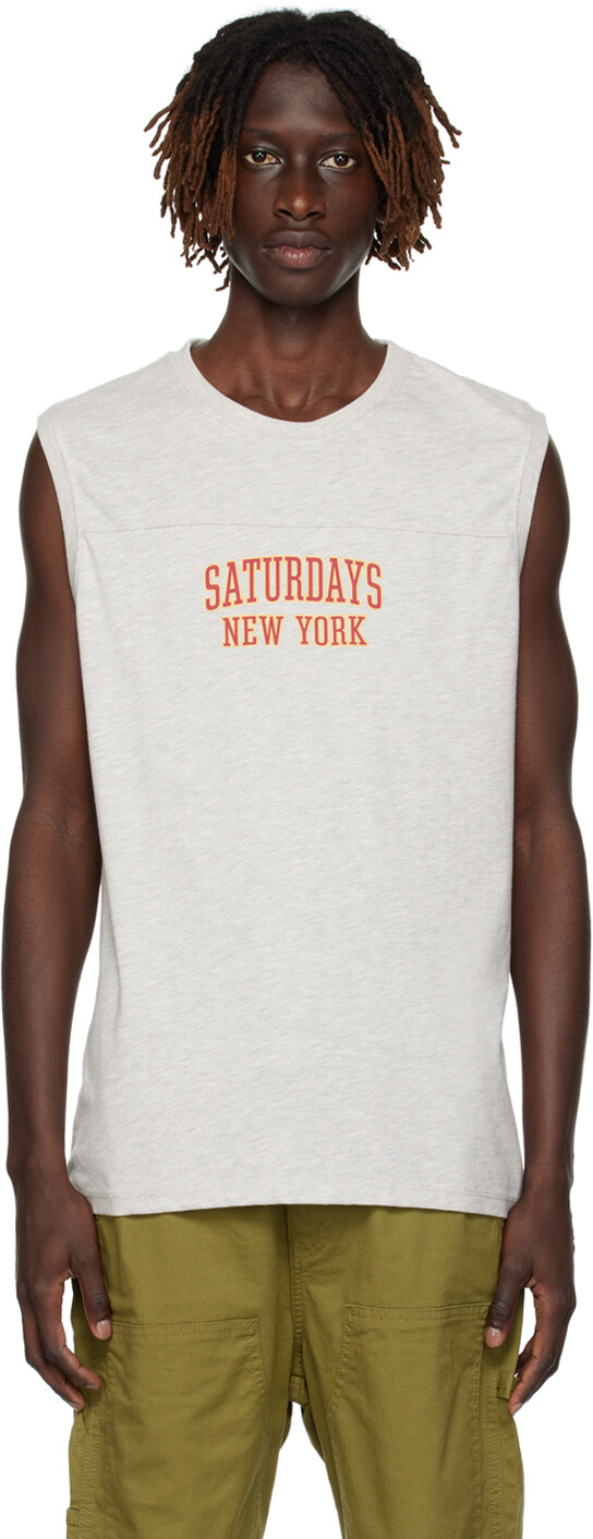 

Серая университетская майка Saturdays Saturdays NYC