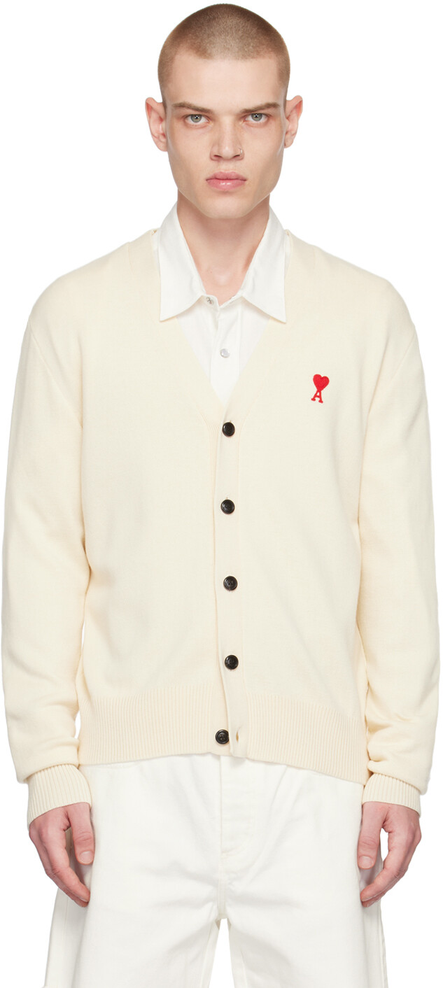 

AMI Alexandre Mattiussi Off-White Кардиган Ami de Cur