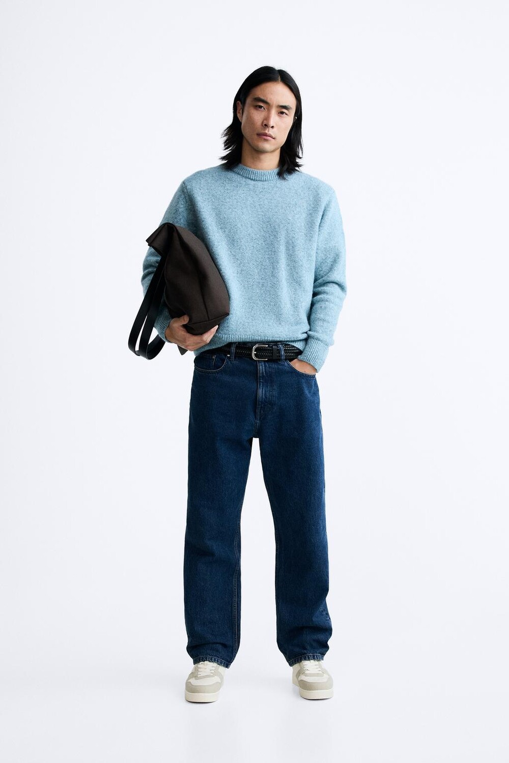 

Высокие кроссовки ретро ZARA, костно-белый