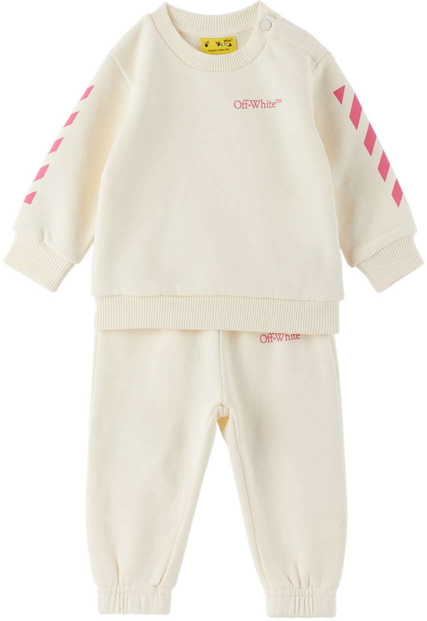 

Детский спортивный костюм Bookish Diag Off-white/Фуксия