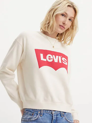 

Толстовка с круглым вырезом и графической подписью Levi's, белый