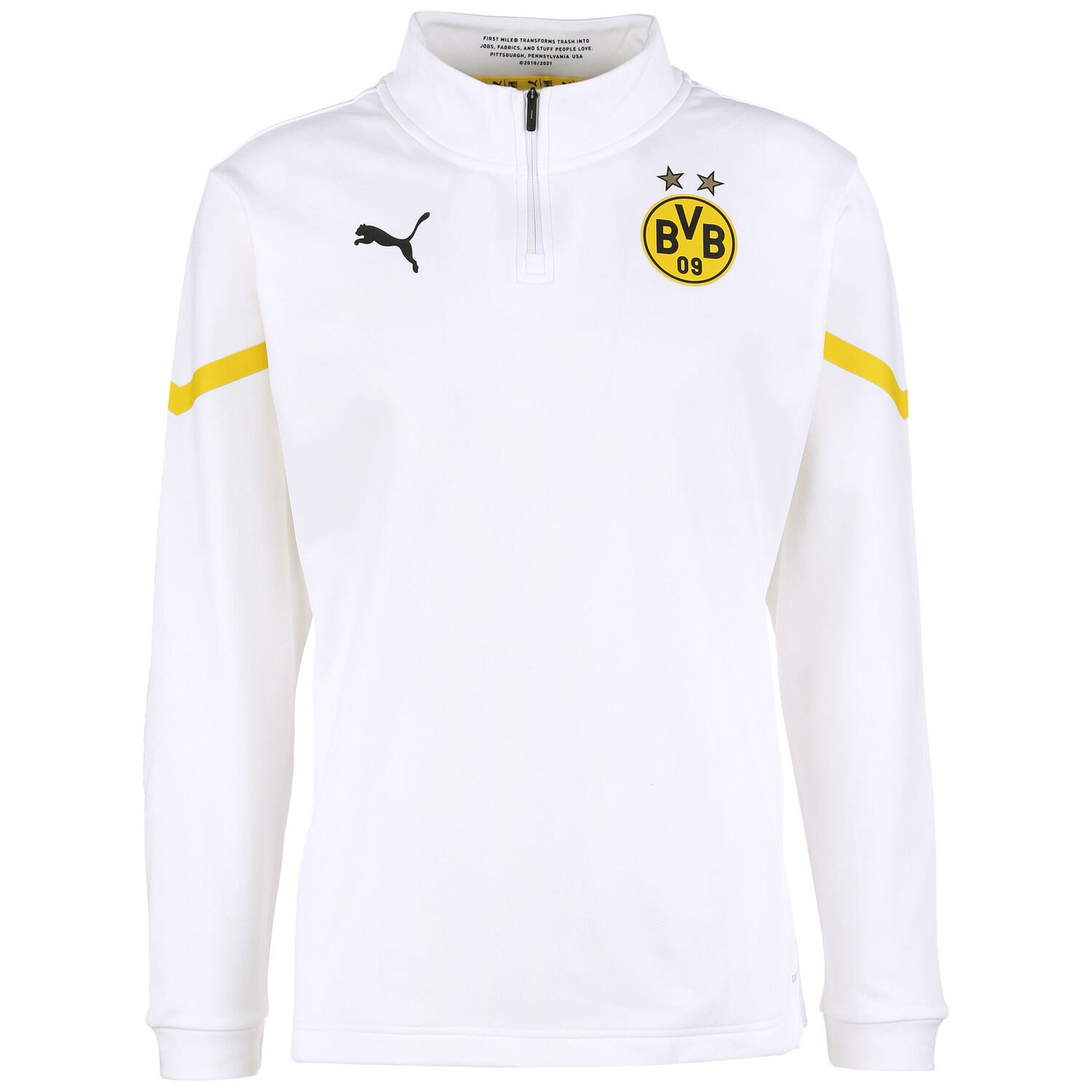 

Толстовка Puma Borussia Dortmund Prematch 1/4 Zip, белый