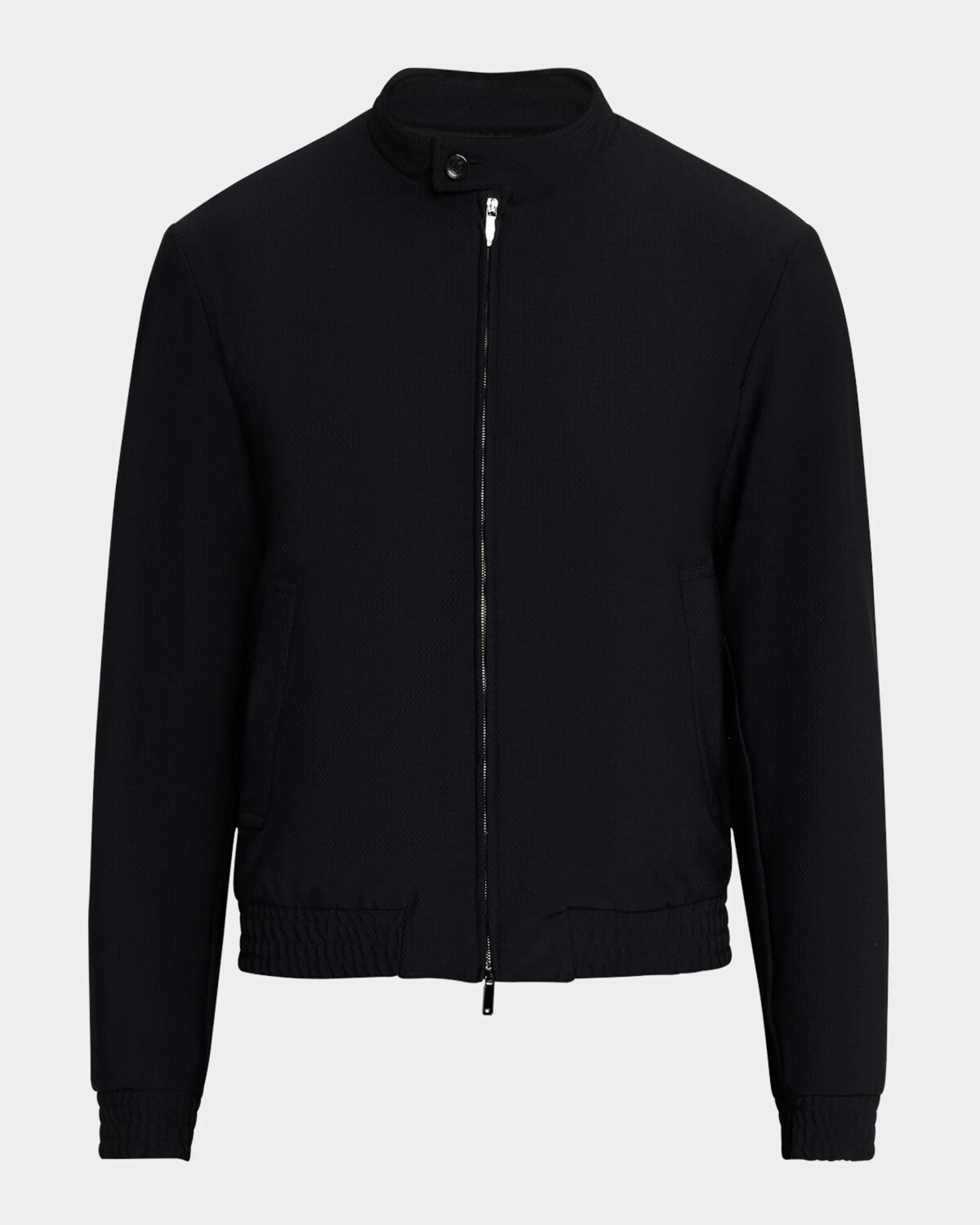 

Мужская куртка с молнией во всю длину из техно 3D Emporio Armani, цвет Blue Navy