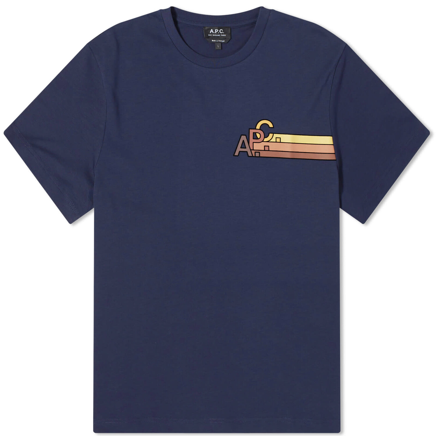

Футболка A.P.C. Isaac Logo, темно-синий