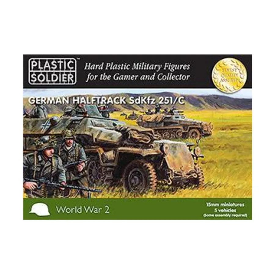 

Полугусеничный SdKfz 251/C, WWII Miniatures - Germany (15mm)