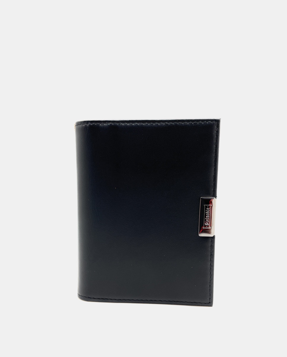 Кожаный кошелек с внутренней сумочкой черного цвета Pielnoble, черный коричневый кожаный кошелек с внутренней сумочкой pielnoble коричневый