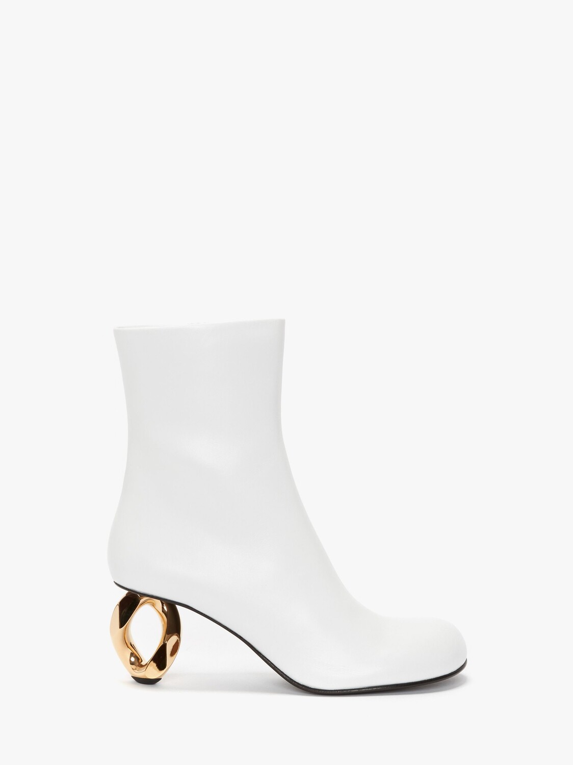 

Кожаные ботинки на каблуке JW Anderson, белый