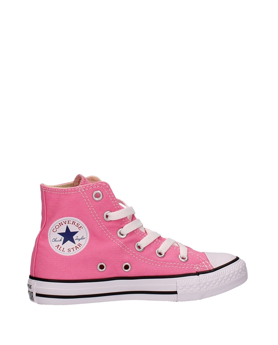 цена Детские повседневные кроссовки Converse Chuck Taylor All Star High Canvas из ткани Converse, розовый