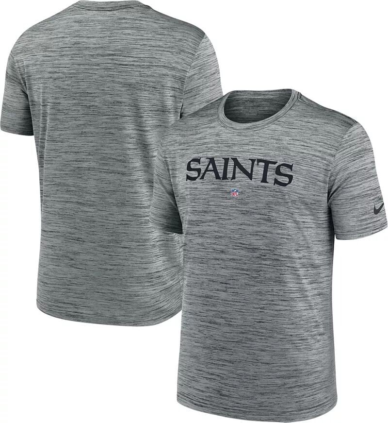 

Мужская серая футболка Nike New Orleans Saints Sideline Velocity