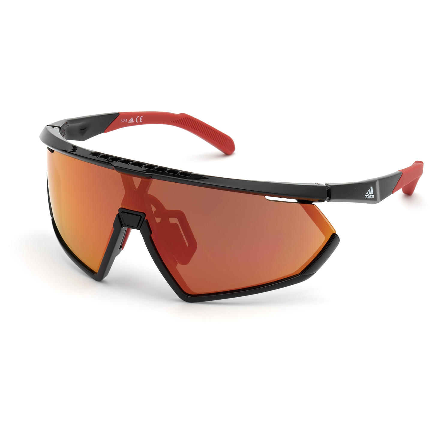 Велосипедные очки Adidas SP0001 Mirror S3 (VLT 11%) + Extra Lens S1, цвет Shiny Black