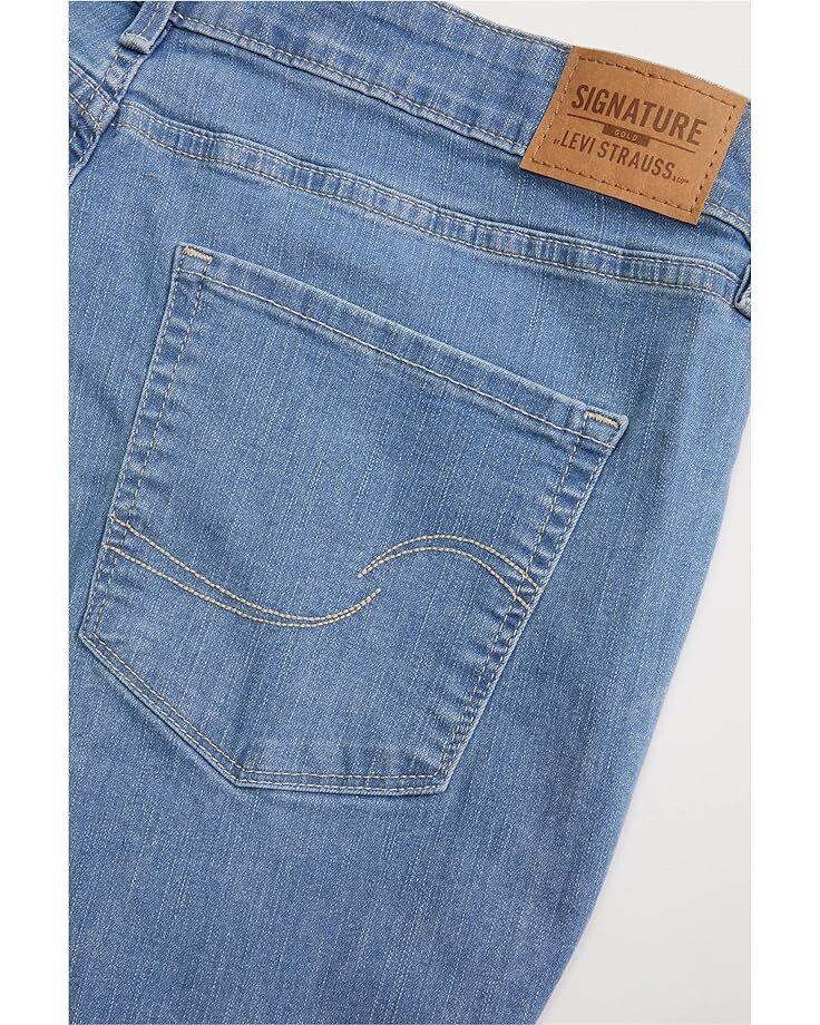 

Джинсы Signature by Levi Strauss & Co. Gold Label High-Rise Shaping Skinny Jeans, цвет Light Indigo