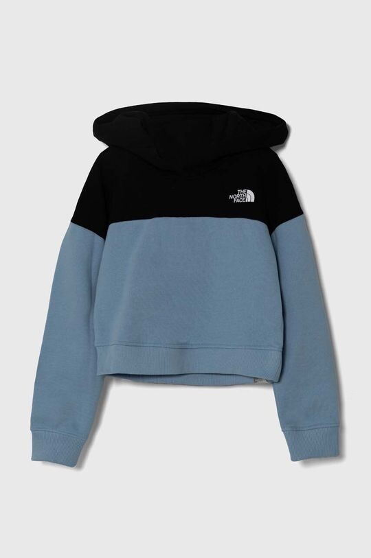 

DREW PEAK CROP HOODIE детская хлопковая толстовка The North Face, бирюзовый, Зеленый