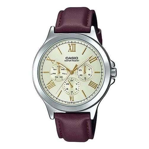 

Часы Casio Dress Analog Watch 'Brown Champagne Gold', желтый