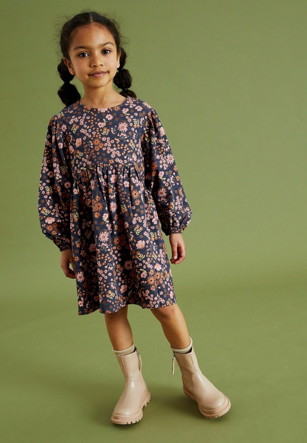 

Платье из джерси STANDARD Next, цвет navy blue pink dark floral print