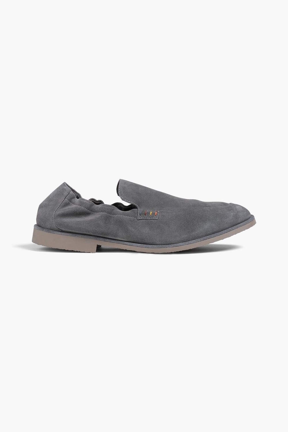 

Замшевые лоферы без шнуровки PAUL SMITH, серый