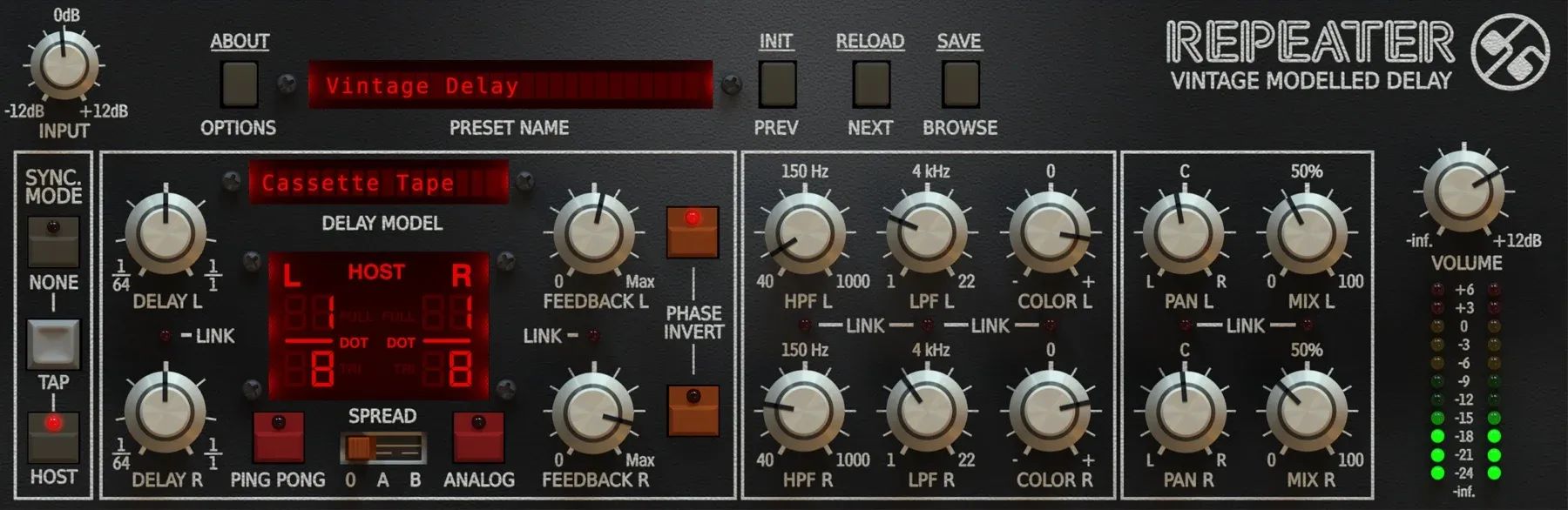 Delay seconds. D16 VST. D16 Group VST. Vintage delay VST. Аудио ретранслятор.