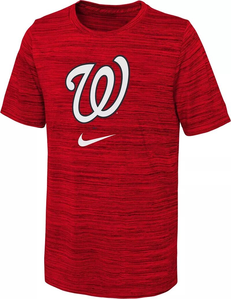 

Красная футболка с логотипом Nike Youth Washington Nationals Velocity
