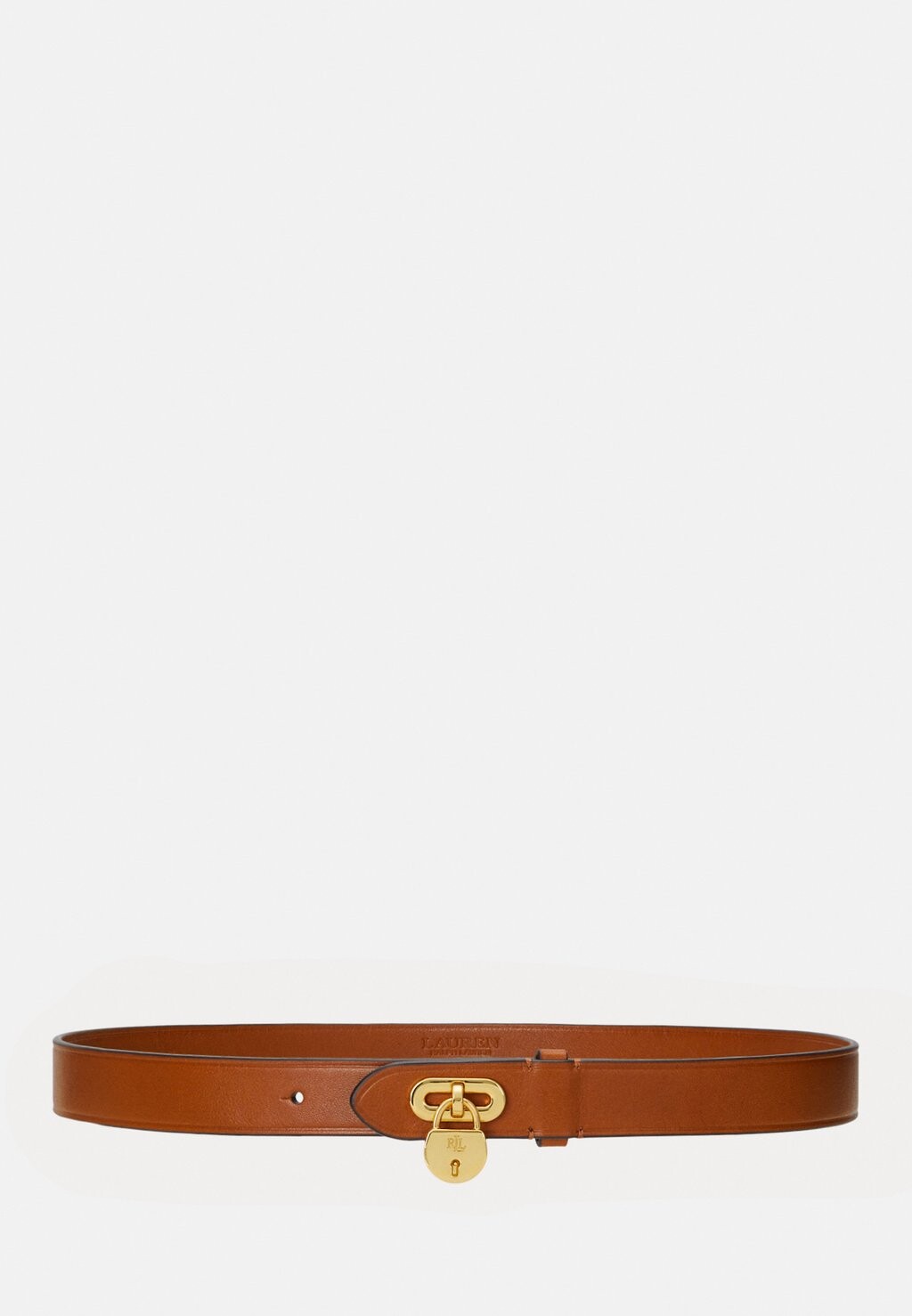 

Ремень Lauren Ralph Lauren PADLOCK BELT SKINNY, коричневый