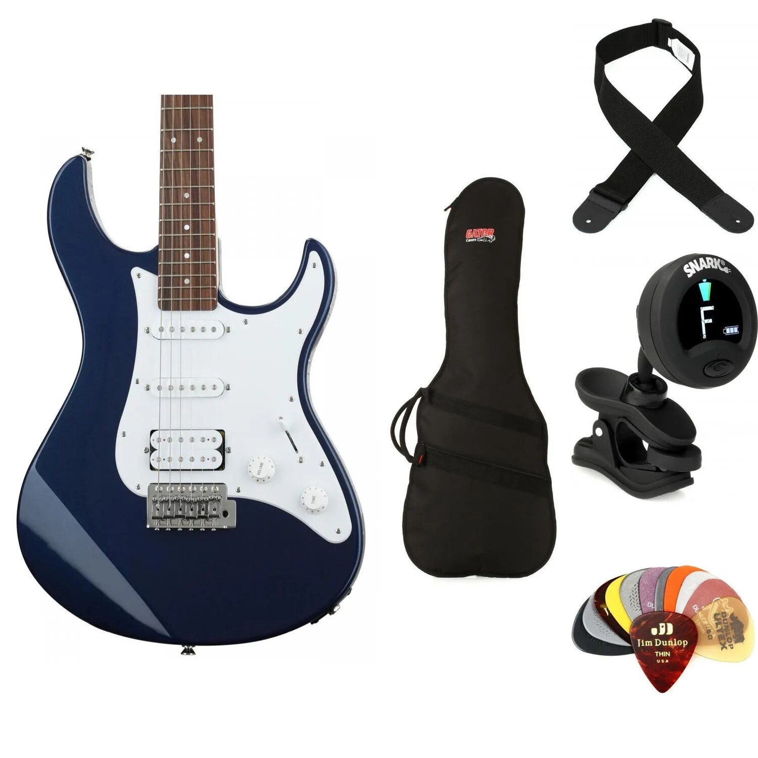 

Комплект предметов для электрогитары Yamaha PAC012 Pacifica — синий металлик