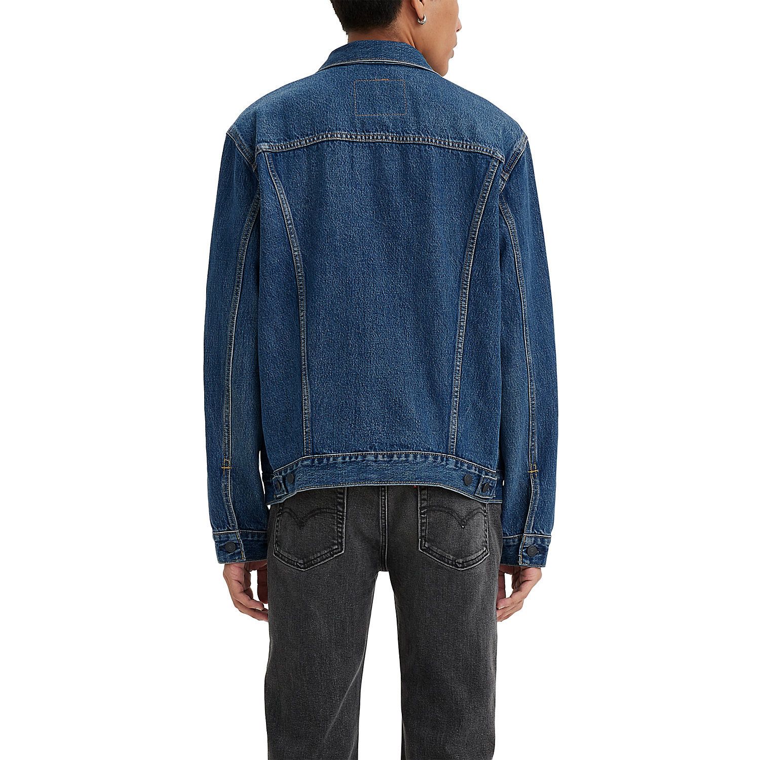 Мужская джинсовая куртка Trucker Levi's, темно-синий куртка джинсовая levi s ex boyfriend trucker темно синий
