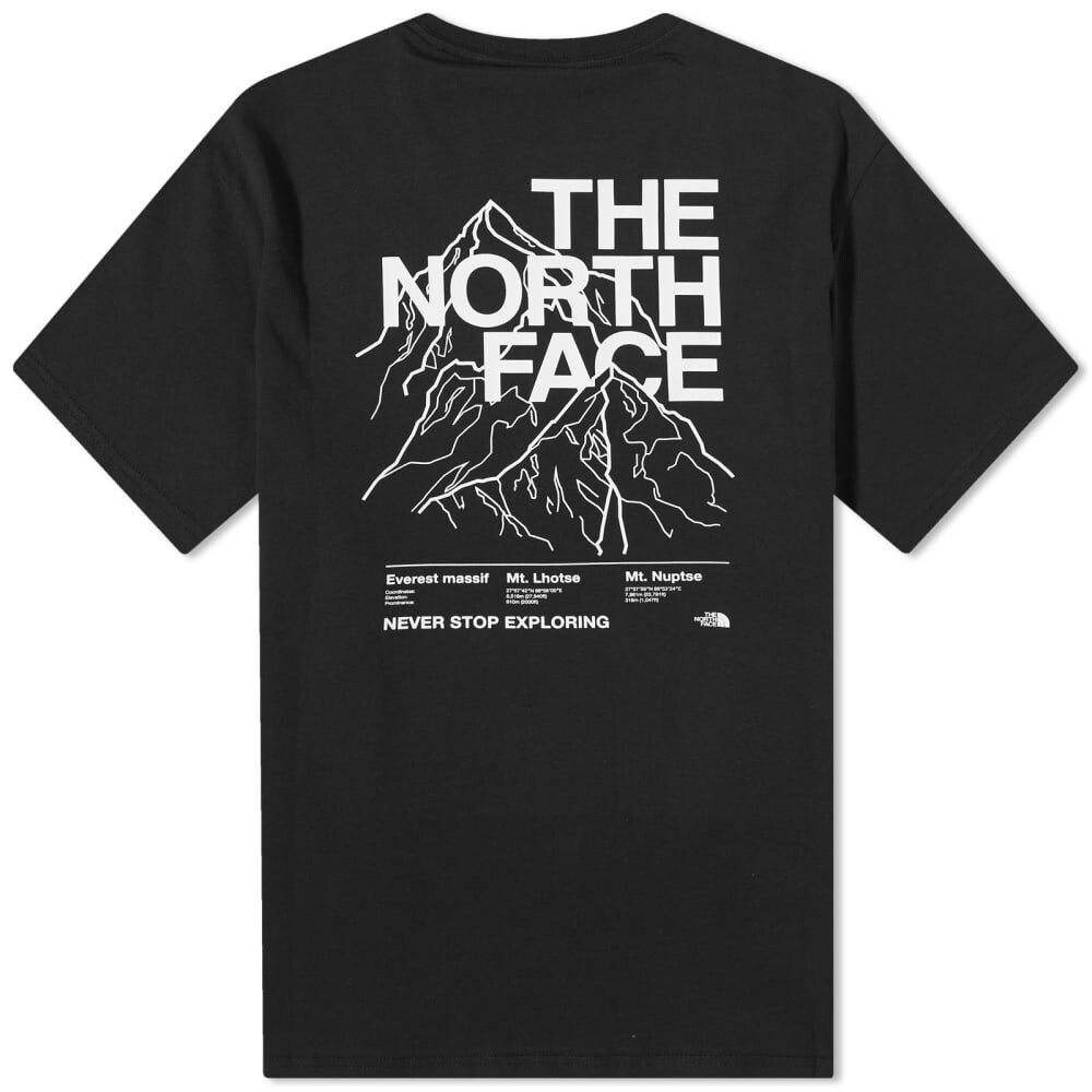 

Футболка с контуром The North Face Mountain, черный