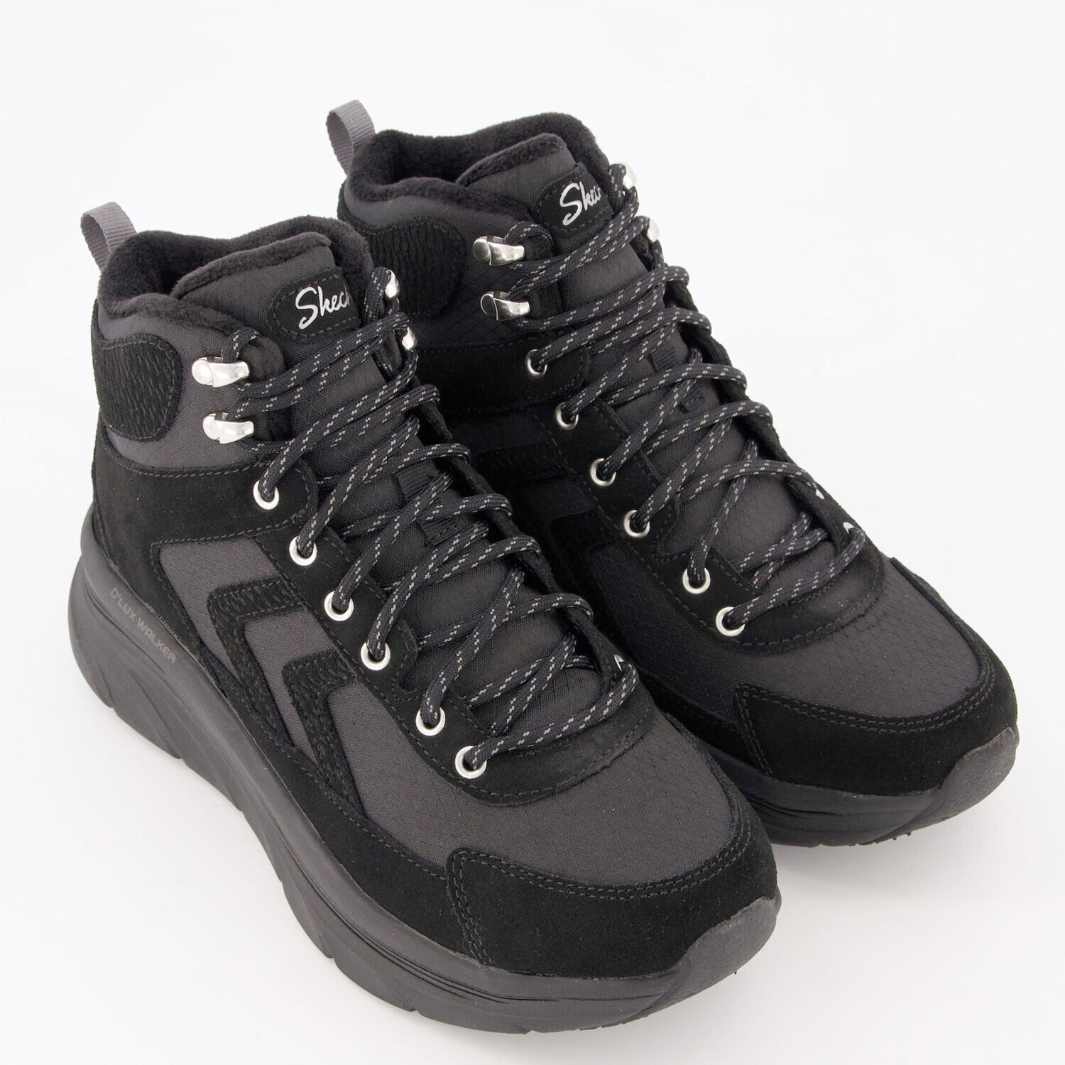 

Черные походные туфли с замшевыми деталями Skechers