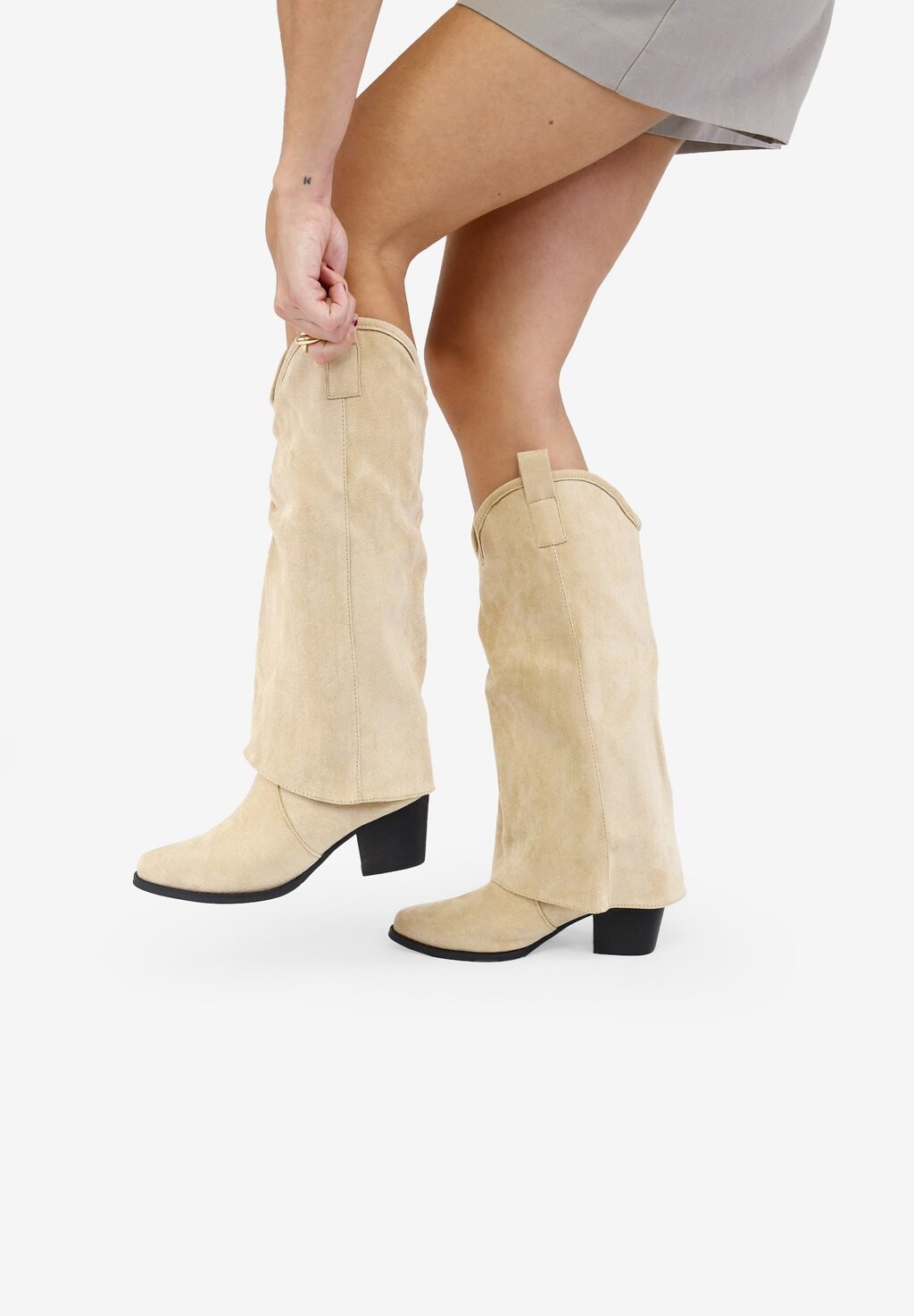 

Ботильоны Country FOLDED COWBOY Bosanova, бежевый