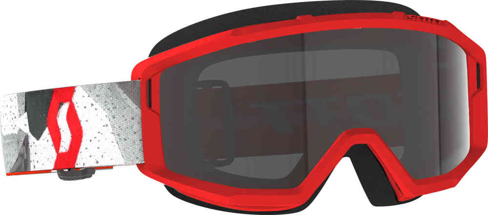 Камуфляжные бело-красные очки для мотокросса Primal Sand Dust Scott